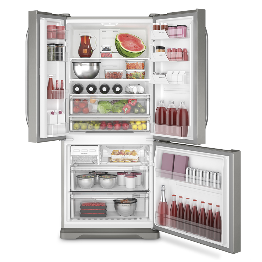 Geladeira/Refrigerador Electrolux Multi Door Frost Free Inox Ice