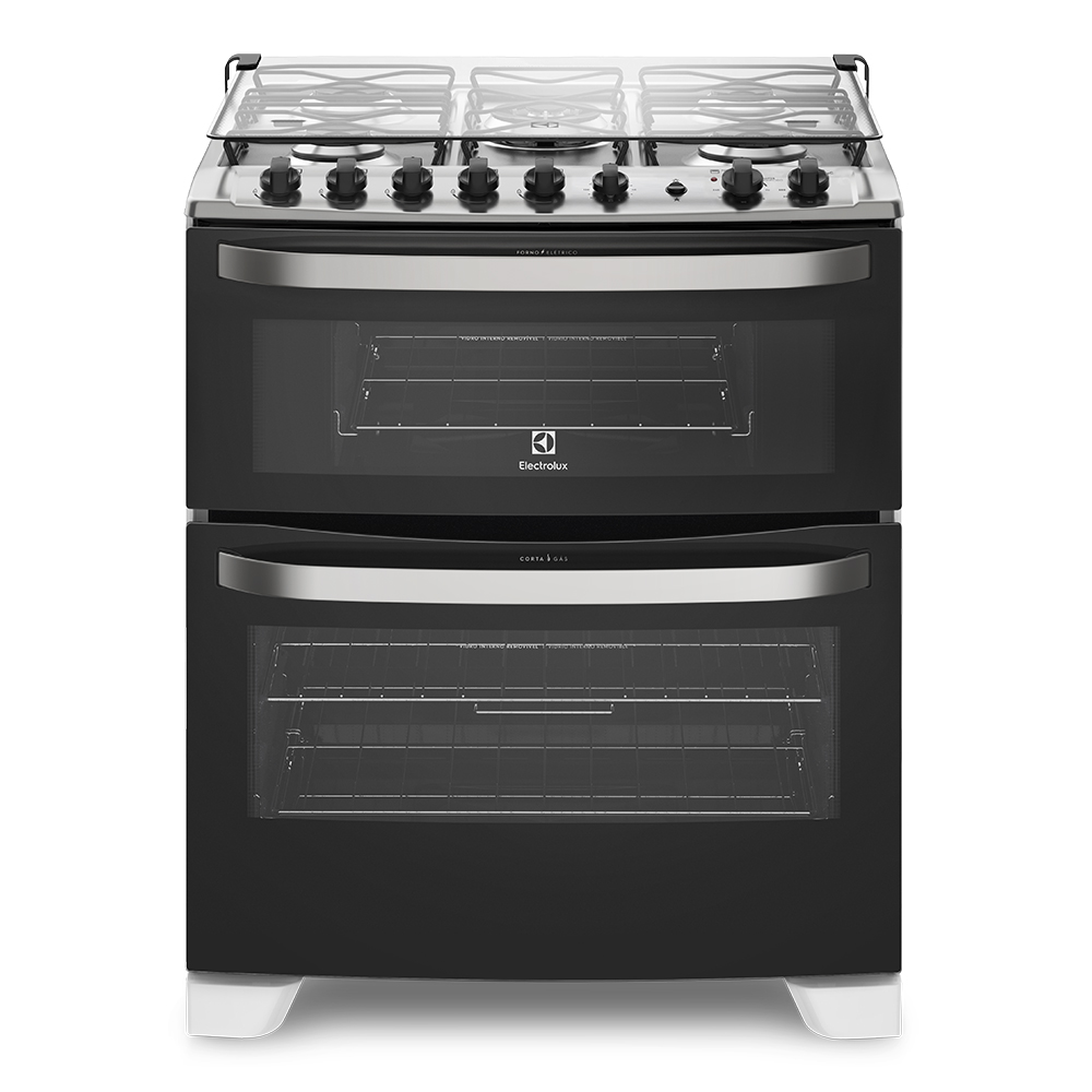 Fogão de Piso Electrolux 5 Bocas com 2 Fornos 76DBA
